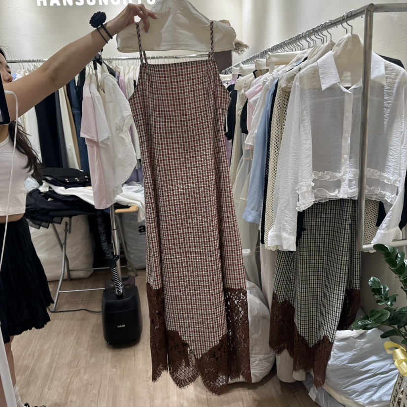 HANSUNGHYUN韓國直郵㊣東大門實拍女裝新品時尚人氣休閑連衣裙HANSUNGHYUN連衣裙圖色2