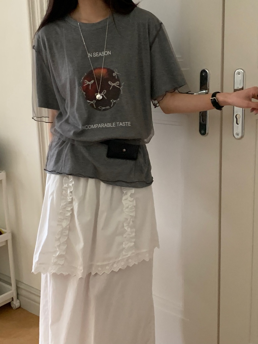 RIVER RAIN韓國㊣直郵東大門代購女裝新品熱賣休閑25春夏T恤RIVER RAINT恤