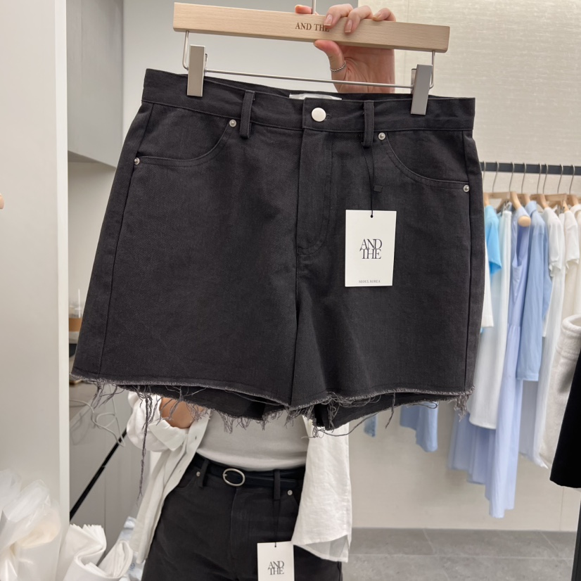 AND THE韓國㊣直郵東大門代購女裝新款時尚休閑熱賣推薦短褲AND THE短褲圖色2