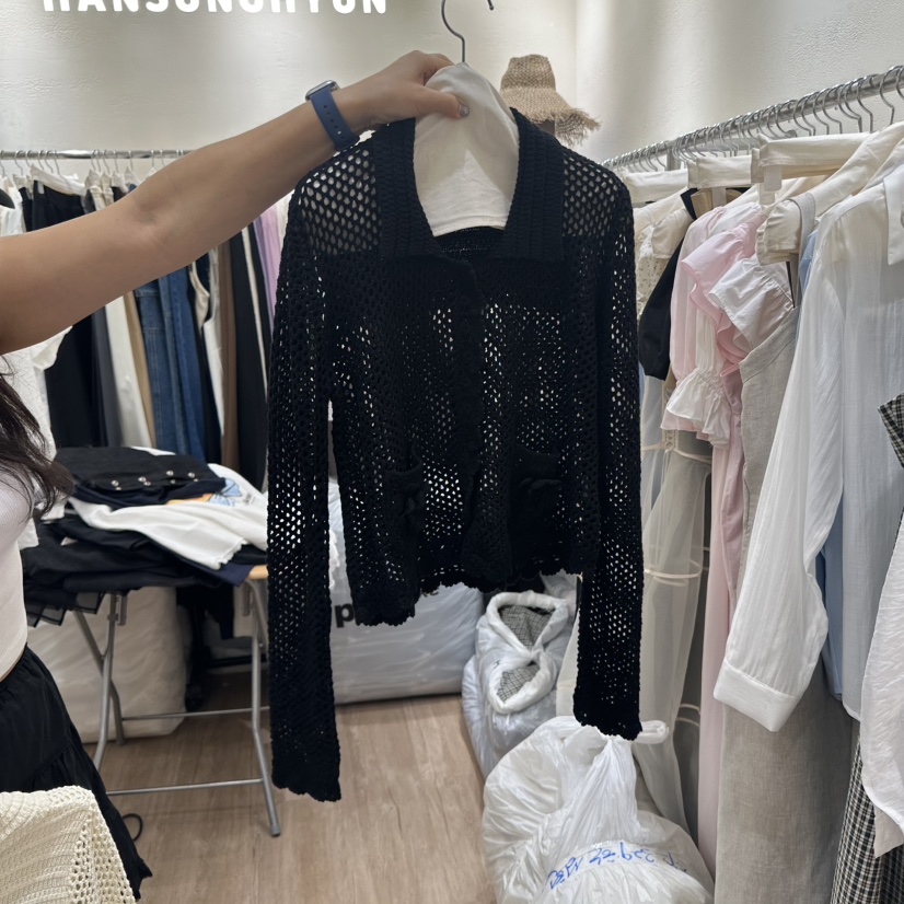 HANSUNGHYUN韓國直郵㊣女裝新品熱賣人氣推薦時尚休閑針織衫HANSUNGHYUN針織衫圖色2