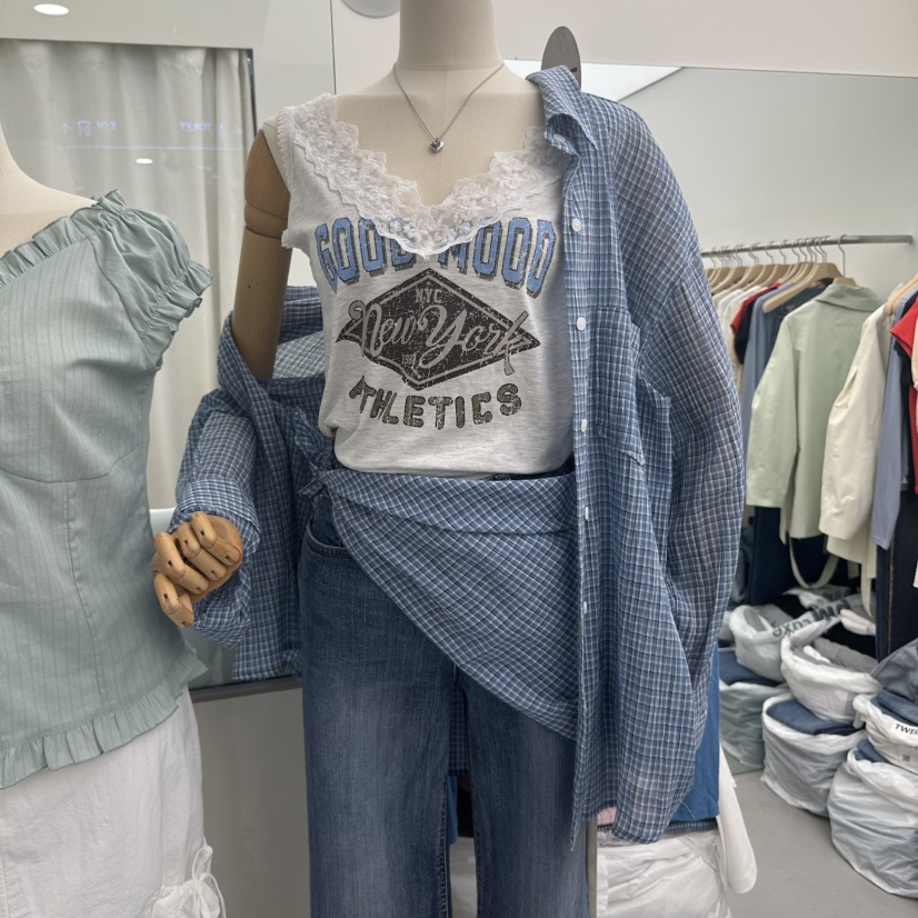 TWELVE韓國直郵女裝新品時尚真品職業熱賣25春夏套裝兩件套格紋TWELVE套裝圖色1