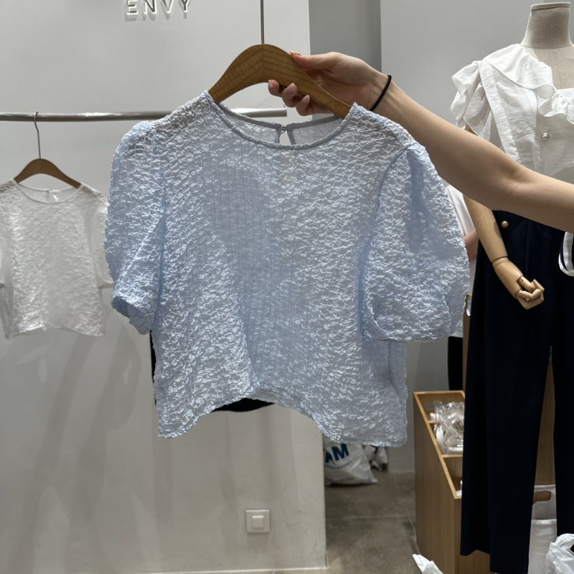 ENVY東大門代購女士新品人氣25春夏真品時尚職業襯衫蕾絲衫ENVY襯衫/蕾絲衫圖色2