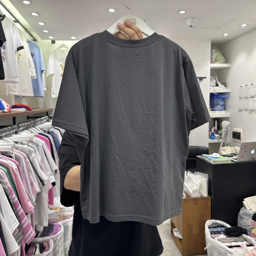 EVE東大門代購女裝新品休閑時尚職業熱賣25春夏真品推薦T恤EVET恤