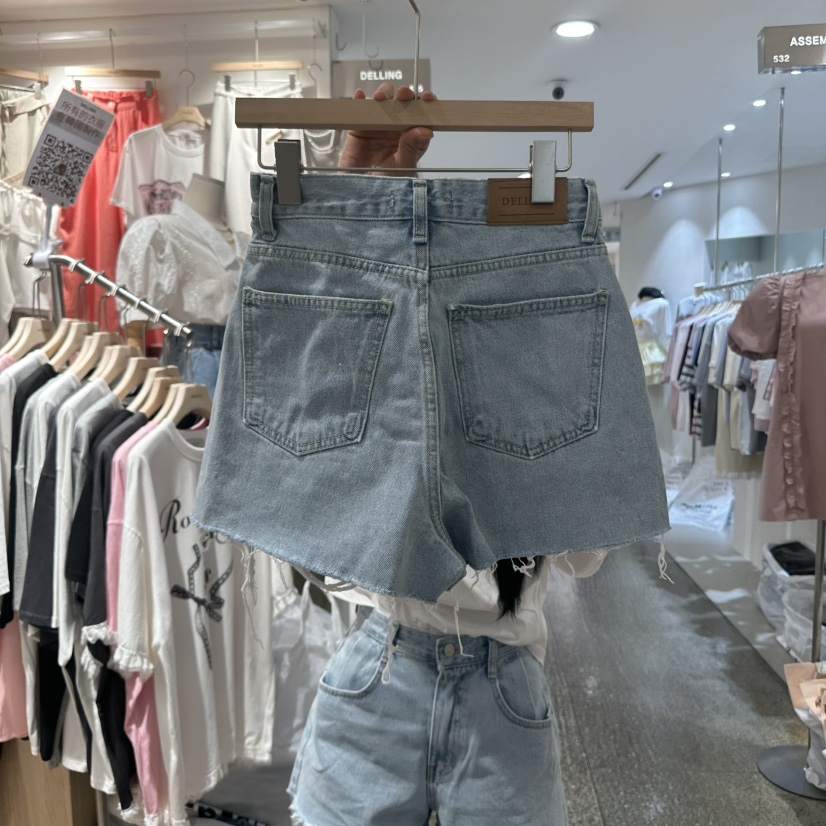 DELLING東大門代購女裝新品休閑真品25春夏職業時尚熱賣短褲DELLING短褲