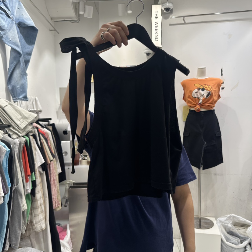 THE WEEKND東大門直郵女裝新款人氣推薦熱賣職業25春夏吊帶背心THE WEEKND吊帶/背心圖色3
