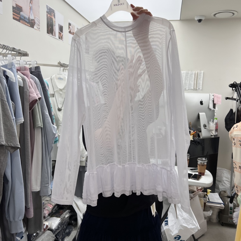 SOLD OUT東大門代購女裝新品25春夏時尚人氣職業熱賣長袖T恤SOLD OUT長袖T恤