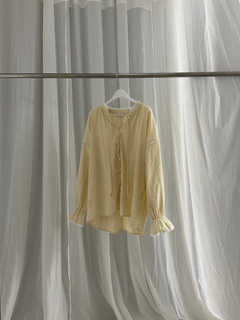 RIVER RAIN韓國直郵女士新品時尚25春夏熱賣真品襯衫蕾絲衫RIVER RAIN襯衫/蕾絲衫圖色2