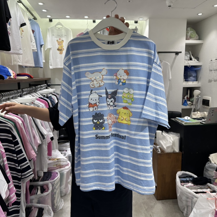 EVE韓國直郵女裝新品25春夏真品休閑推薦時尚職業人氣熱賣T恤EVET恤圖色3