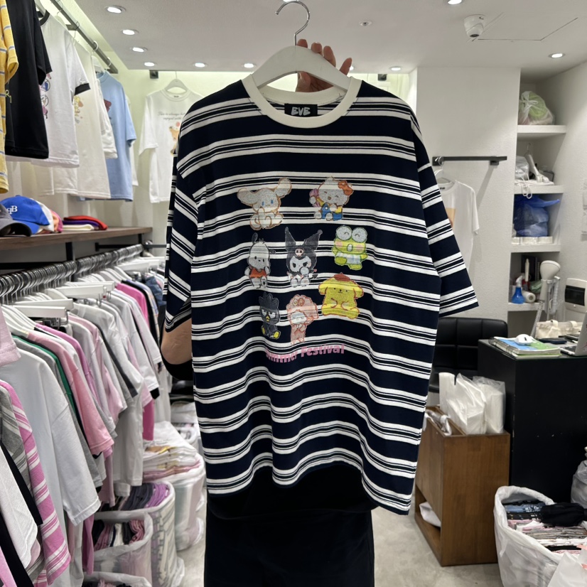 EVE韓國直郵女裝新品25春夏真品休閑推薦時尚職業人氣熱賣T恤EVET恤圖色4