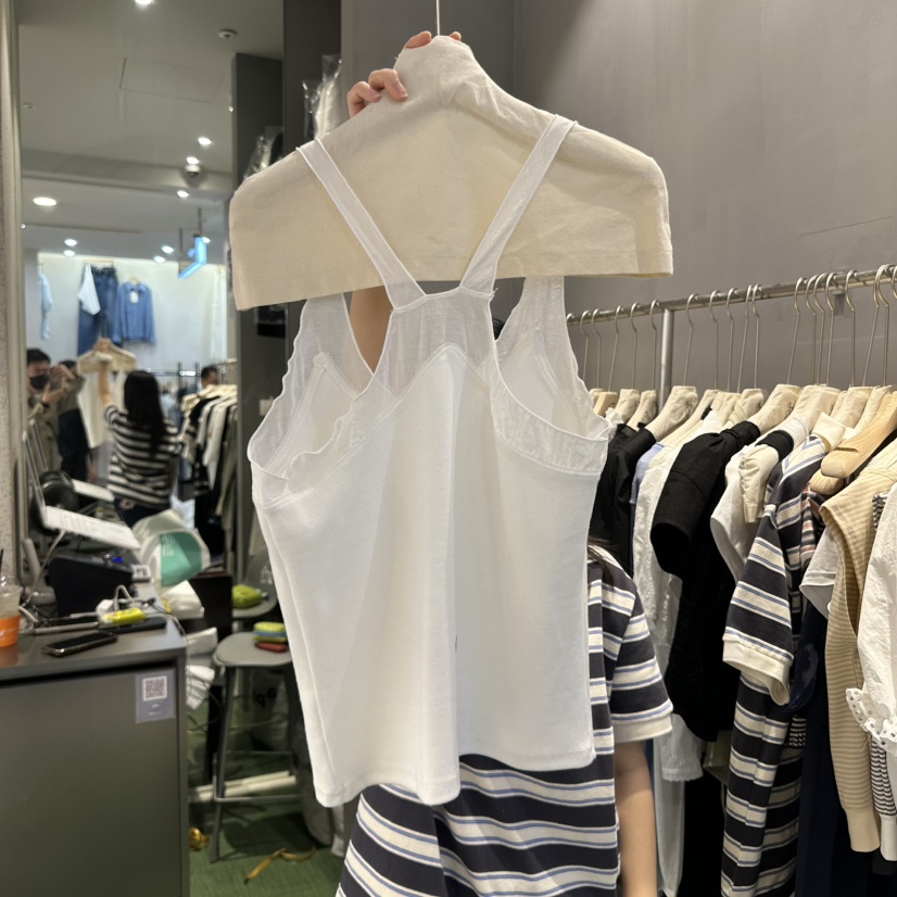 AMOEBA東大門代購女士新品職業推薦真品時尚熱賣25春夏吊帶背心AMOEBA吊帶/背心