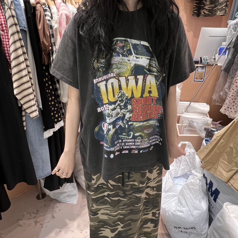 BY FLOW韓國代購女士新品真品人氣熱賣休閑職業25春夏時尚T恤BY FLOWT恤圖色1