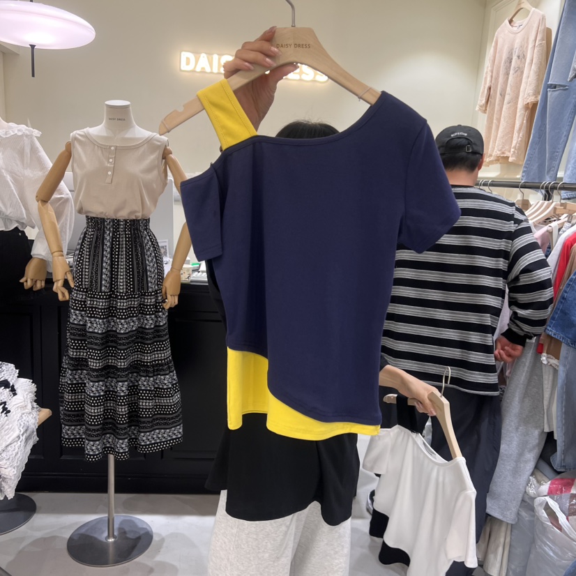 DAISY DRESS韓國直郵女裝新品25春夏人氣熱賣職業時尚真品T恤DAISY DRESST恤圖色3
