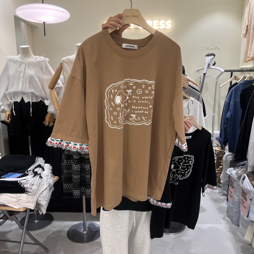 DAISY DRESS東大門直郵女裝新款職業推薦時尚25春夏真品T恤DAISY DRESST恤圖色2