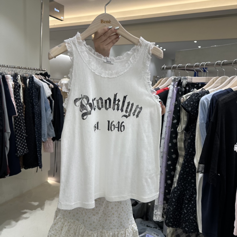 BENE東大門實拍女裝新款時尚真品職業25春夏人氣推薦吊帶背心BENE吊帶/背心