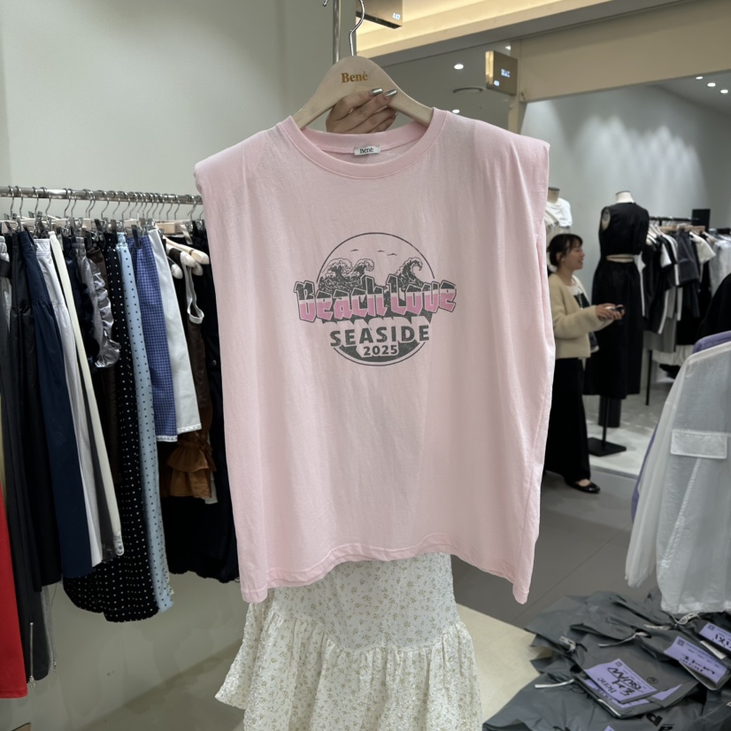 BENE韓國代購女士新款人氣25春夏推薦職業時尚休閑吊帶背心BENE吊帶/背心圖色2