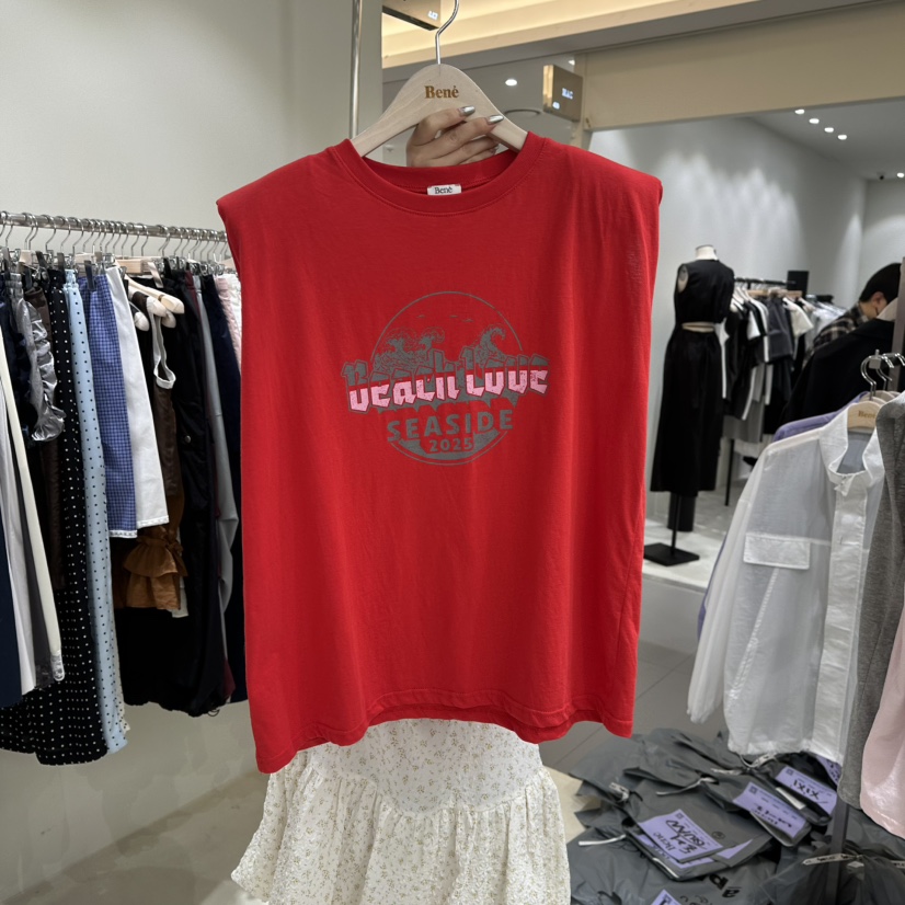 BENE韓國代購女士新款人氣25春夏推薦職業時尚休閑吊帶背心BENE吊帶/背心圖色3