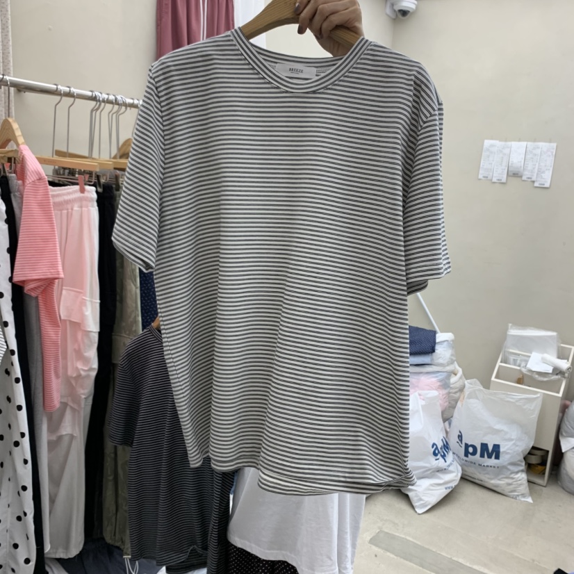 BREEZE韓國代購女裝新款真品休閑人氣職業時尚推薦熱賣25春夏T恤BREEZET恤圖色2