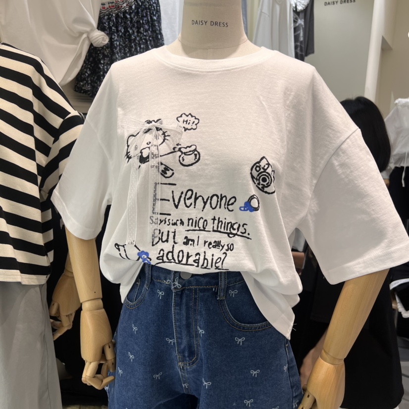 DAISY DRESS韓國代購女裝新品職業休閑推薦時尚真品25春夏T恤DAISY DRESST恤圖色2