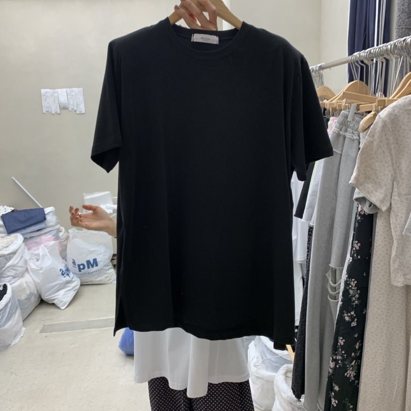 BREEZE韓國直郵女士新款真品職業人氣25春夏休閑熱賣推薦T恤BREEZET恤圖色2