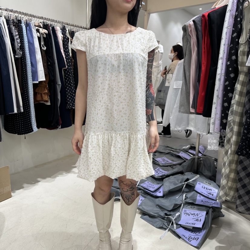 BENE韓國直郵女士新款休閑25春夏真品人氣職業時尚熱賣連衣裙BENE連衣裙