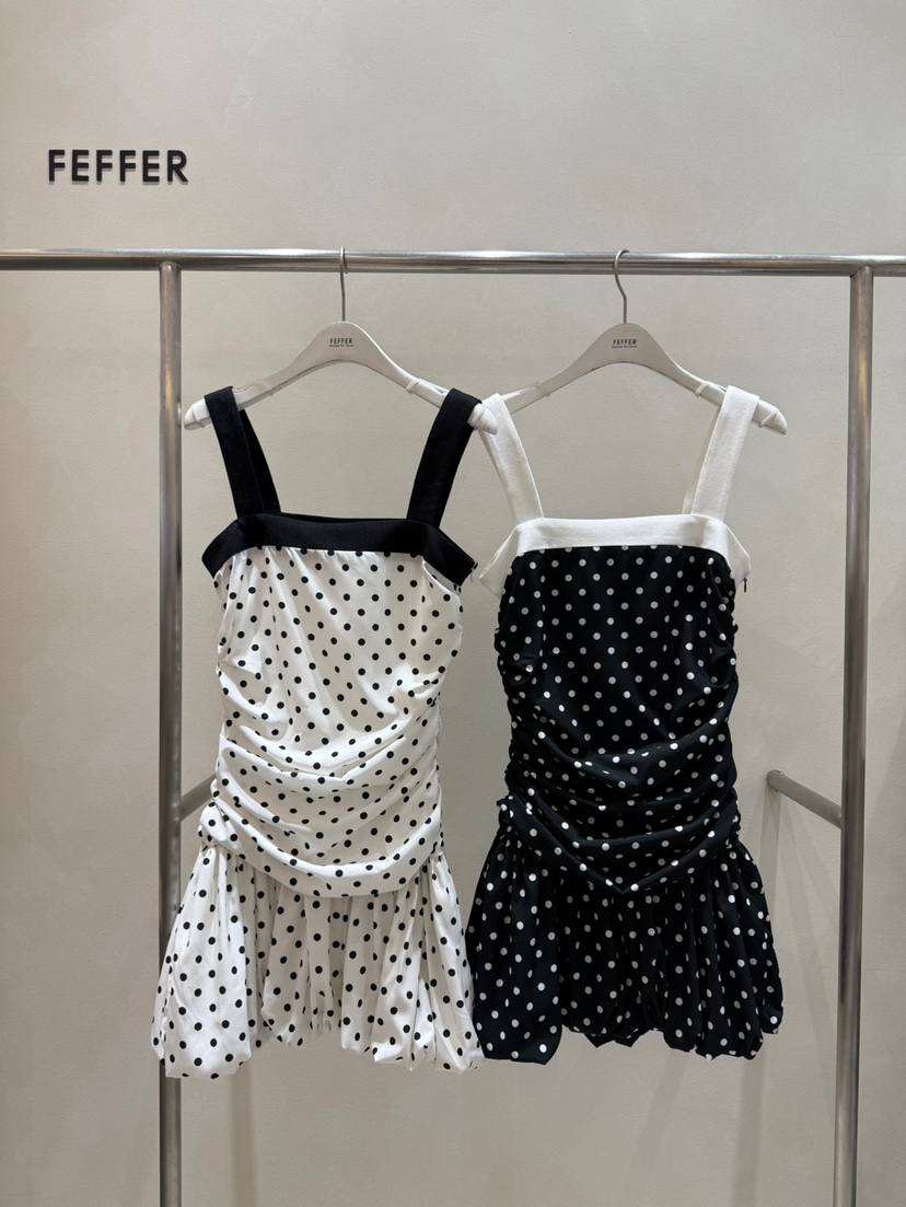 FEFFER東大門實拍女士新款熱賣真品25春夏推薦休閑時尚連衣裙FEFFER連衣裙
