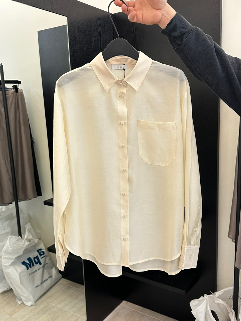 MOANI韓國㊣直郵東大門代購女裝新款推薦時尚25春夏襯衫蕾絲衫MOANI襯衫/蕾絲衫