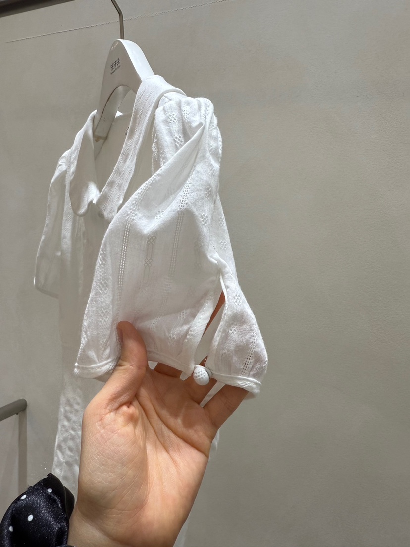 FEFFER韓國直郵㊣女裝新品時尚25春夏熱賣推薦休閑襯衫蕾絲衫FEFFER襯衫/蕾絲衫