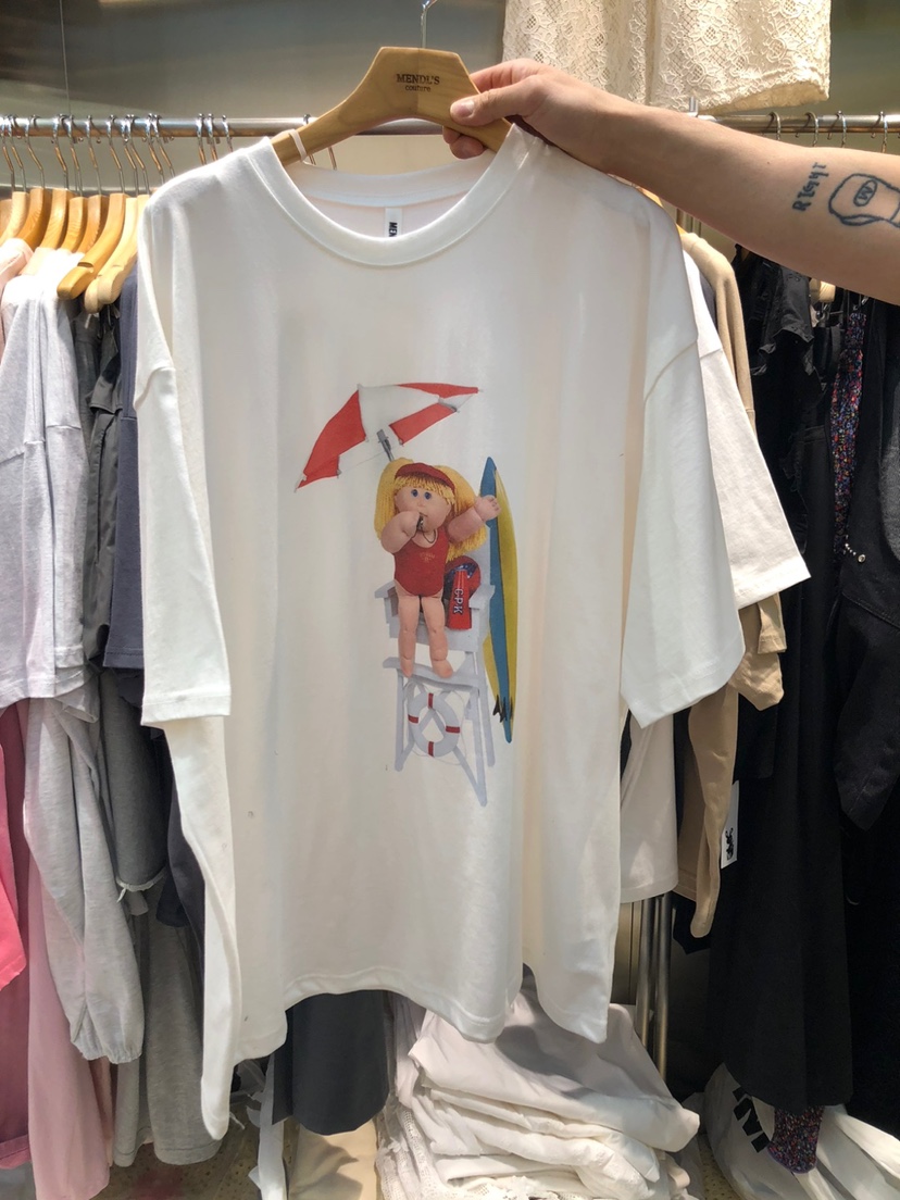 MENDL S韓國直郵㊣女裝新款時尚人氣推薦休閑25春夏熱賣T恤MENDL ST恤圖色1