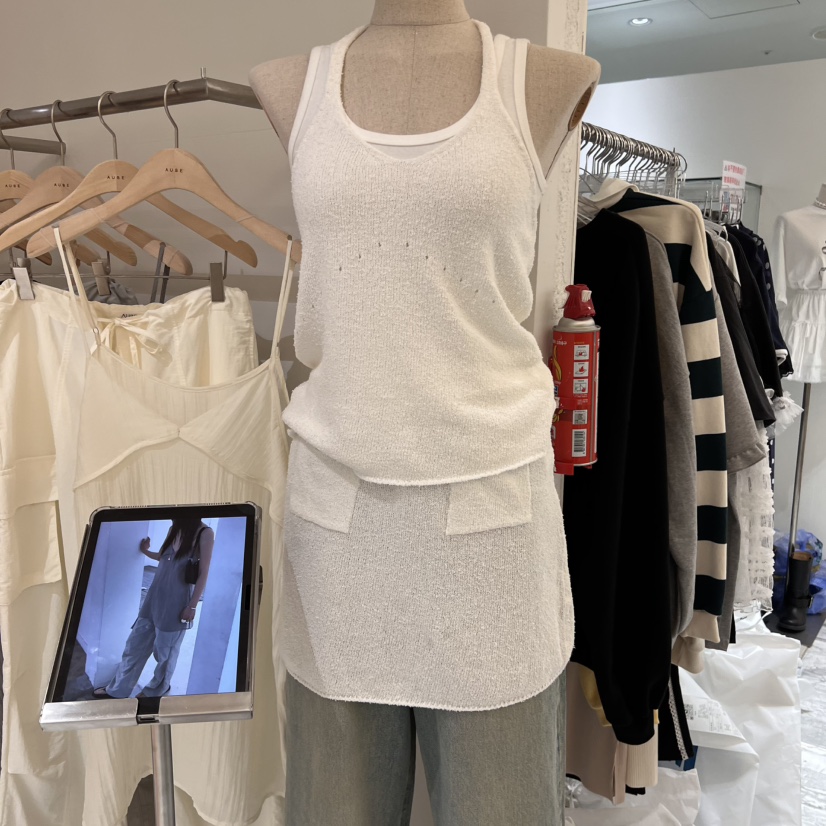 AUBE直郵韓國代購㊣女裝新品熱賣人氣休閑25春夏套裝套裝亞麻AUBE套裝圖色3