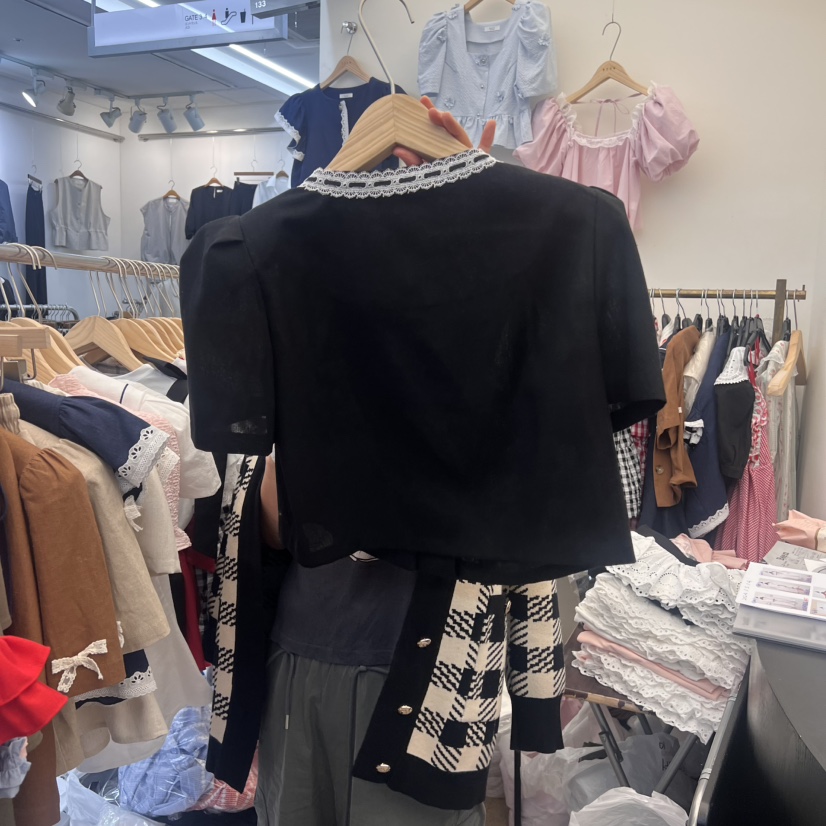 BEEN-A韓國直郵㊣東大門實拍女裝新品休閑熱賣時尚襯衫蕾絲衫BEEN-A襯衫/蕾絲衫