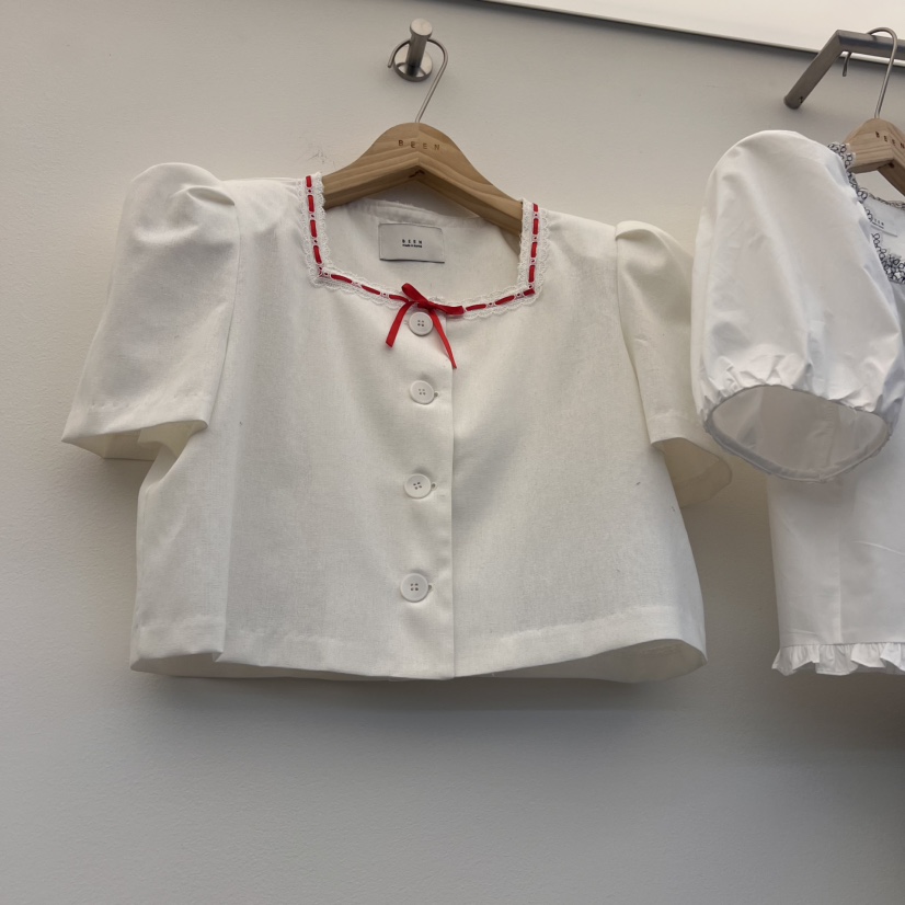 BEEN-A韓國直郵㊣東大門實拍女裝新品休閑熱賣時尚襯衫蕾絲衫BEEN-A襯衫/蕾絲衫圖色1