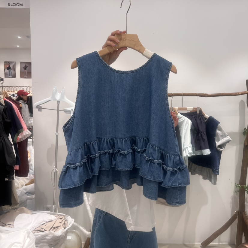 BLOOM韓國㊣直郵東大門代購女裝新款休閑時尚25春夏吊帶背心BLOOM-S吊帶/背心圖色1