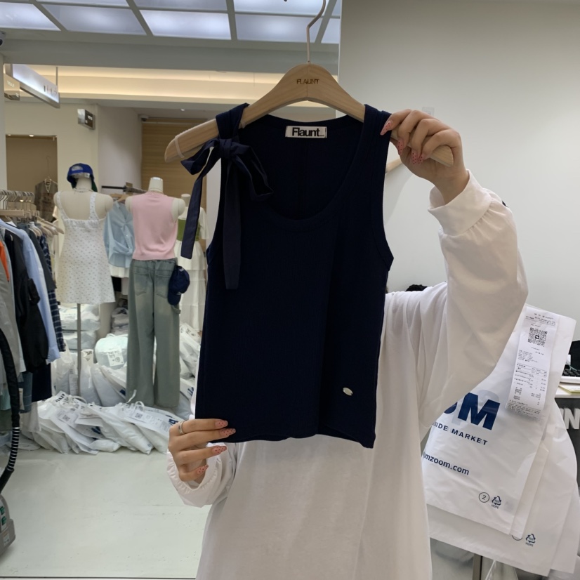 FLAUNT韓國㊣直郵東大門代購女裝新款休閑推薦人氣吊帶背心FLAUNT吊帶/背心圖色2