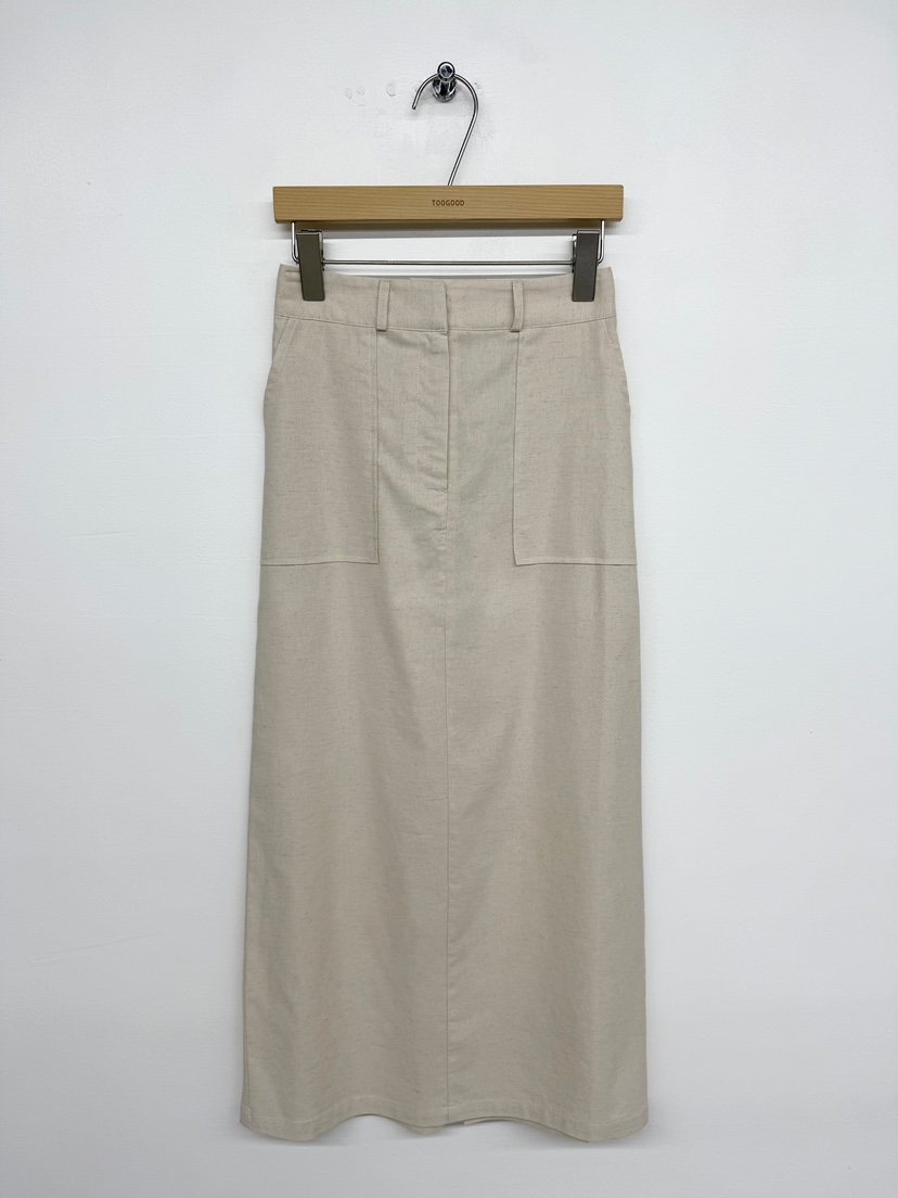 TOOGOOD韓國㊣直郵東大門代購女裝新品時尚人氣休閑長裙亞麻TOOGOOD長裙圖色1