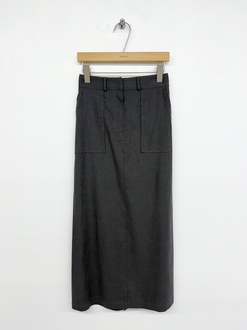 TOOGOOD韓國㊣直郵東大門代購女裝新品時尚人氣休閑長裙亞麻TOOGOOD長裙圖色2