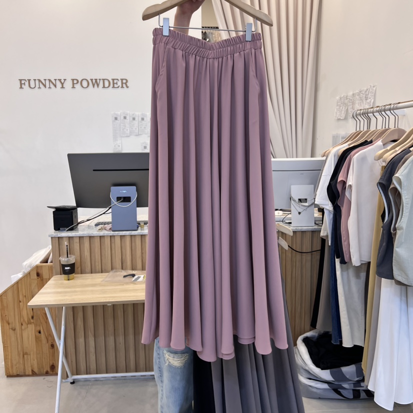 FUNNY POWDER韓國直郵㊣女裝新品人氣熱賣25春夏時尚推薦裙褲THE FUNNY裙褲圖色4