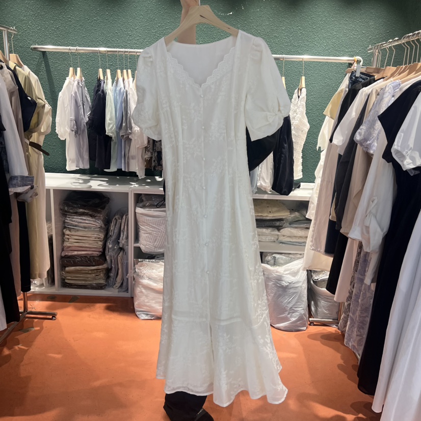 SIMPLE PARK/WMSTORY直郵韓國代購㊣女裝新品熱賣連衣裙刺繡SIMPLE PARK/WMSTORY連衣裙圖色1