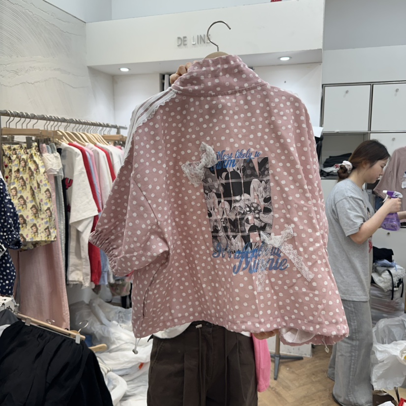 DE LINE韓國直郵㊣東大門實拍女裝新品推薦人氣熱賣夾克亞麻DE LINE夾克
