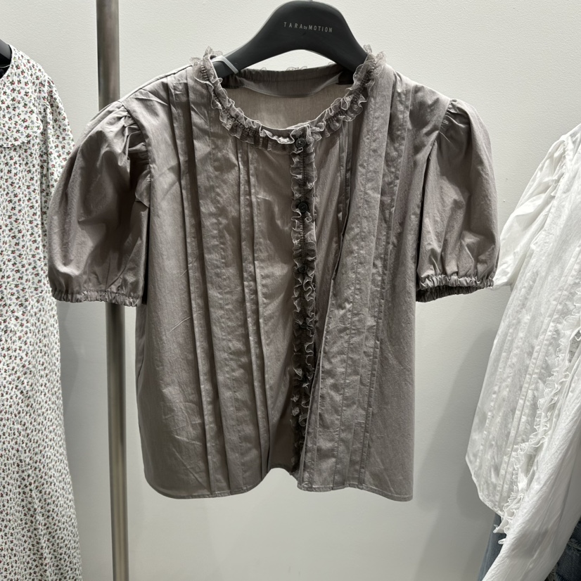 TARABY MOTION韓國直郵㊣女裝新品人氣推薦時尚襯衫蕾絲衫TARABY MOTION襯衫/蕾絲衫圖色1