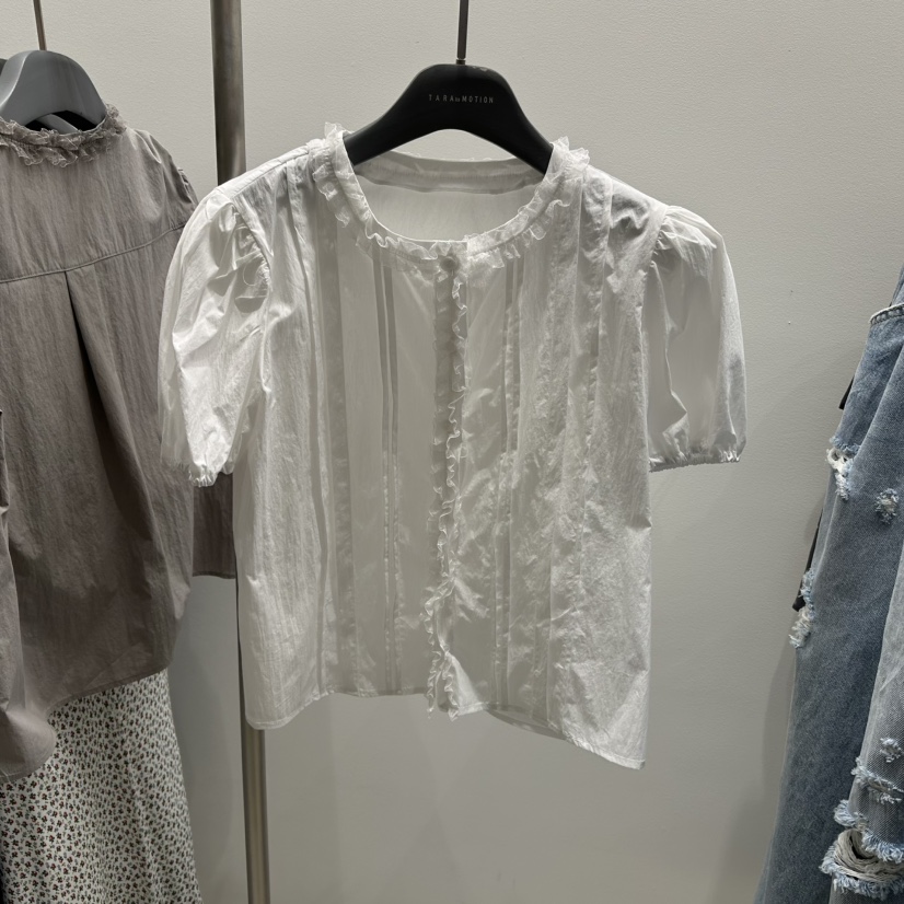 TARABY MOTION韓國直郵㊣女裝新品人氣推薦時尚襯衫蕾絲衫TARABY MOTION襯衫/蕾絲衫圖色2