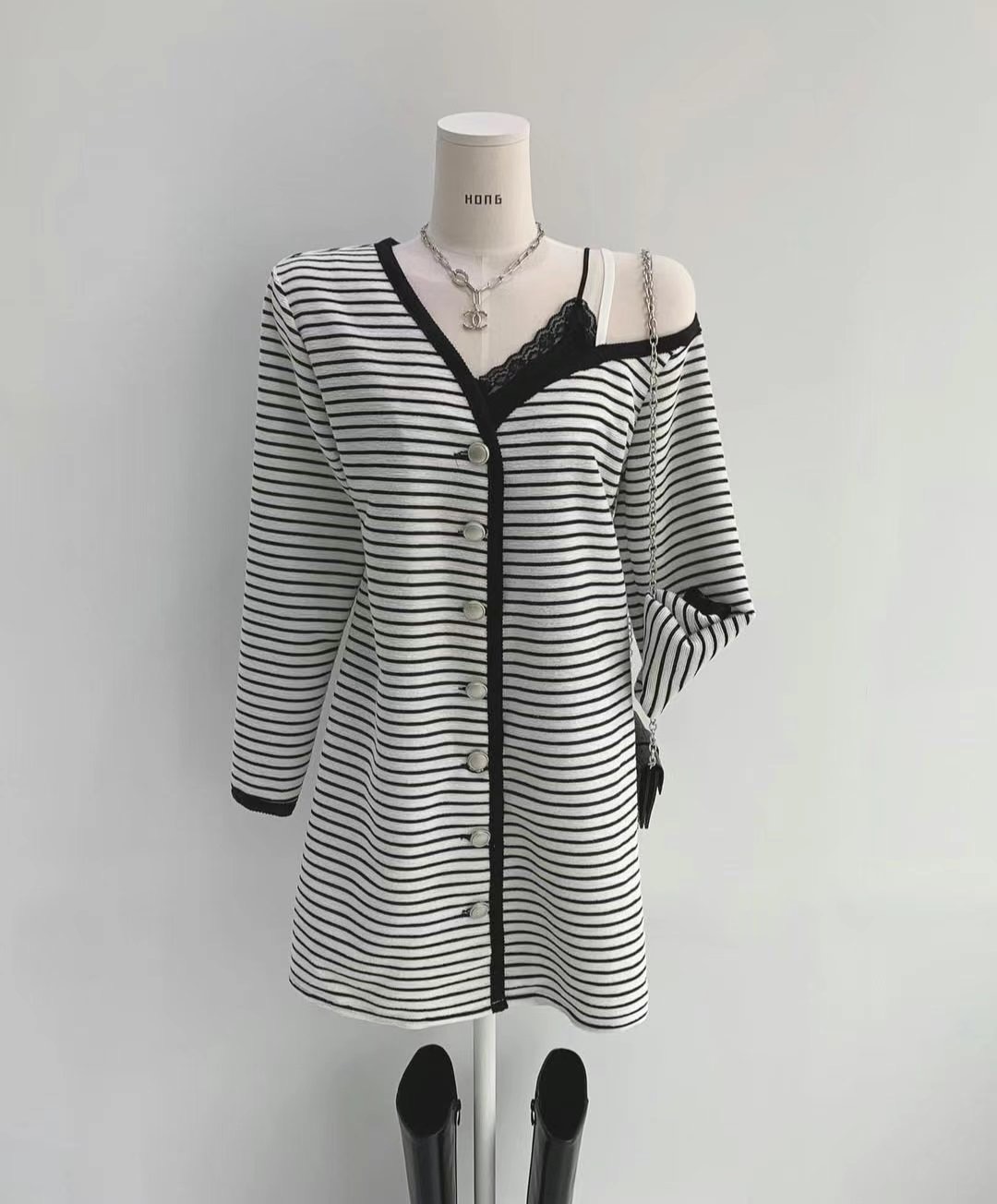 COCORI韓國直郵㊣女裝新品休閑時尚25春夏推薦連衣裙不含腰帶COCORI連衣裙圖色1