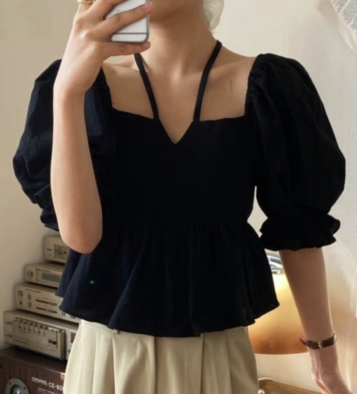 COCORI韓國㊣直郵東大門代購女裝新款推薦人氣25春夏襯衫蕾絲衫COCORI襯衫/蕾絲衫圖色2