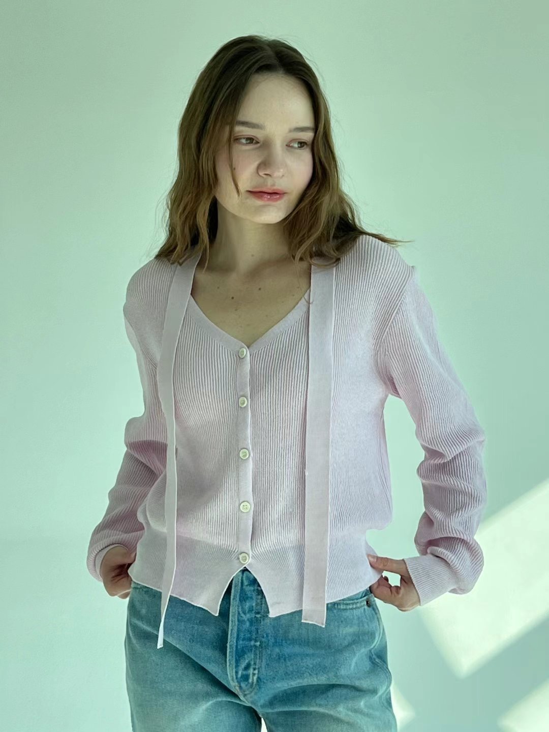끌 벅지韓國直郵㊣東大門實拍女裝新品25春夏休閑時尚針織衫Pull Buck針織衫