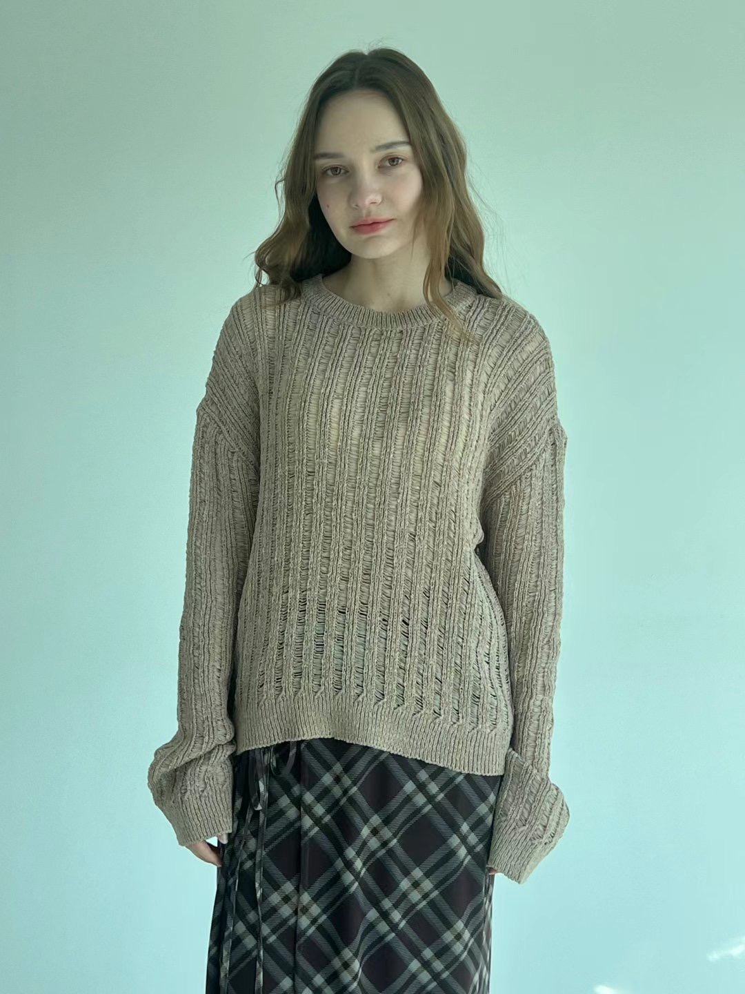 끌 벅지韓國㊣直郵東大門代購女裝新款休閑人氣熱賣25春夏毛衣Pull Buck毛衣圖色3