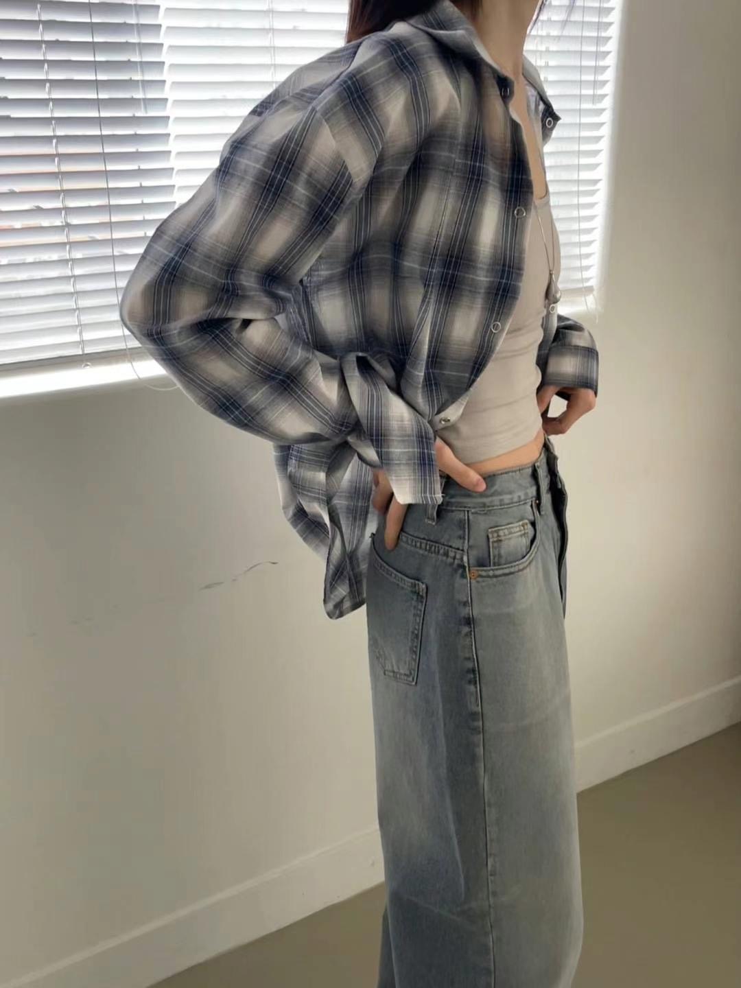 UNTIL韓國㊣直郵東大門代購女裝新款休閑熱賣時尚襯衫蕾絲衫UNTIL襯衫/蕾絲衫