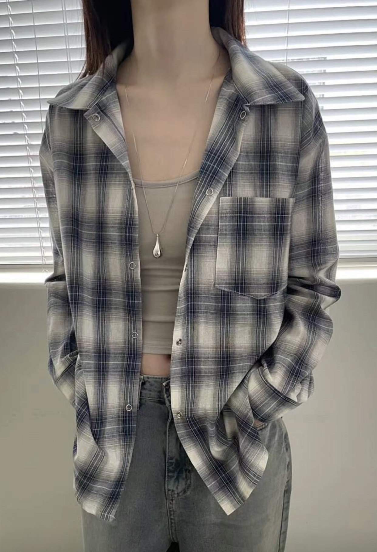 UNTIL韓國㊣直郵東大門代購女裝新款休閑熱賣時尚襯衫蕾絲衫UNTIL襯衫/蕾絲衫圖色2