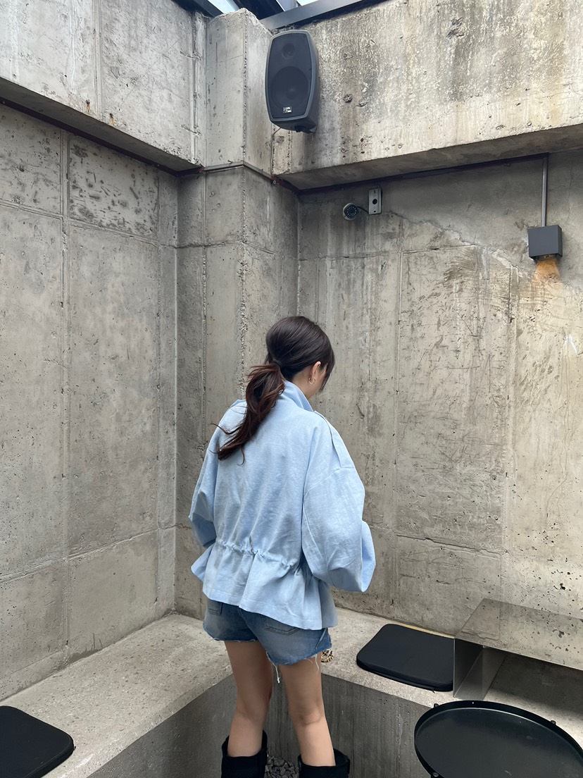 SOLAR韓國㊣直郵東大門代購女裝新款休閑25春夏熱賣夾克亞麻SOLAR夾克