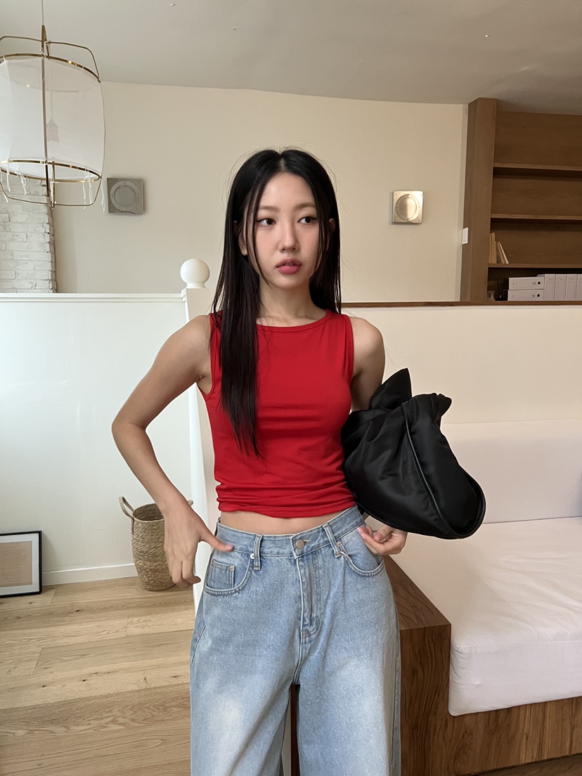DOUZE直郵韓國代購㊣女裝新品時尚推薦人氣休閑25春夏吊帶背心DOUZE吊帶/背心
