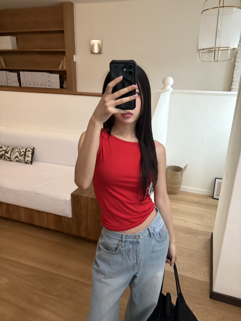 DOUZE直郵韓國代購㊣女裝新品時尚推薦人氣休閑25春夏吊帶背心DOUZE吊帶/背心