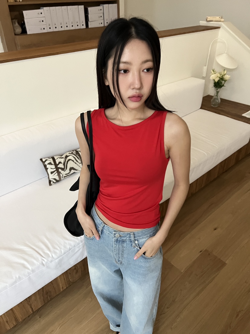 DOUZE直郵韓國代購㊣女裝新品時尚推薦人氣休閑25春夏吊帶背心DOUZE吊帶/背心